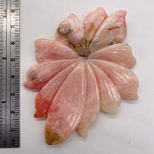 Load image into Gallery viewer, Peruvian Opal 131ct Carved Flower Pendant Bead| 97x60x5mm| Pink| 1 Pendant Bead|
