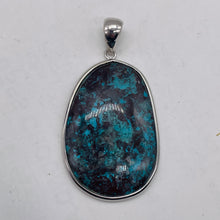 Load image into Gallery viewer, Chrysocolla Sterling Silver Oval Pendant | 2" Long | Blue, Green | 1 Pendant |