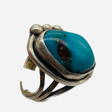 Load image into Gallery viewer, Turquoise Sterling Silver Oval Ring | 10 | Blue | 1 Ring |
