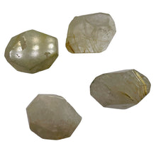 Load image into Gallery viewer, Rutilated Quartz Faceted Nugget Beads | 23x13 to 23x11mm| Clear, White| 4 Beads|
