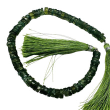 Load image into Gallery viewer, Tsavorite Garnet 6x2mm Faceted Rondelle Bead Parcel | 1" Long | Green| 10 Beads|