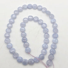 Load image into Gallery viewer, AAA Blue Chalcedony 8x3 Coin Bead Strand