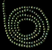 Load image into Gallery viewer, Fab 3x2mm Forest Green Freshwater Pearl Strand 108839