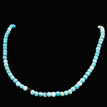 Load image into Gallery viewer, Turquoise Faceted Beads 16 Inch Strand | Round | 4mm | Blue | 100 Beads |