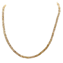 Load image into Gallery viewer, Natural Imperial Topaz Faceted 3mm Roundel Bead 11 inch strand