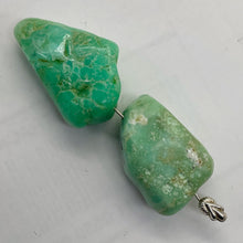 Load image into Gallery viewer, Designer Natural Chrysoprase Beads | 31g | 33x22x15 to 28x20x19mm | 2 Beads |