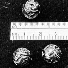 Load image into Gallery viewer, Dragon Long Life Carved Onyx Round Pendant Bead | 12mm | Black | 1 Bead |