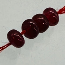 Load image into Gallery viewer, Ruby AAA Rondelle Beads | 4.5x3.5mm | Red | 4 Beads