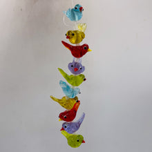 Load image into Gallery viewer, Lampwork Glass Birds | Blue, Yellow, Red, Green, Purple | 25x12x8mm | 5 Beads |