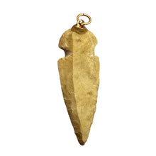 Load image into Gallery viewer, Sandstone Carved Arrowhead Pendant | 1 3/4" Long | Beige | 1 Pendant |