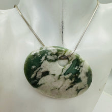 Load image into Gallery viewer, Harmony Stone Oval Centerpiece Bead - Snowy Forests | 63x45x8mm | 1 Bead |