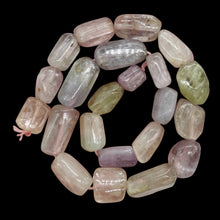 Load image into Gallery viewer, Kunzite 97G Flat Nugget Bead Strand | 23x12x10 to 13x10x9mm| Pink, Green, Clear|