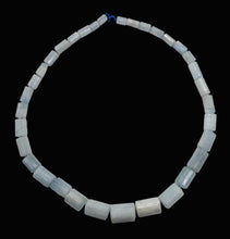 Load image into Gallery viewer, Aquamarine Graduated Faceted Tube Bead Strand | 8x5 to 20x15mm Blue| 34 Beads |