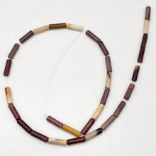 Load image into Gallery viewer, Hot! Australian Mookaite Tube Bead 8"Strand | 13x4mm | 15 beads |