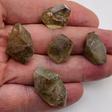 Load image into Gallery viewer, Rutilated Quartz Faceted Nugget Beads | 36x17 to 18x11mm| Clear, Green| 5 Beads|