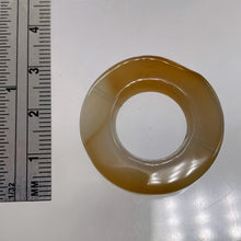 Load image into Gallery viewer, Carnelian Agate Picture Frame Circle Bead | 31x5mm | Orange White |