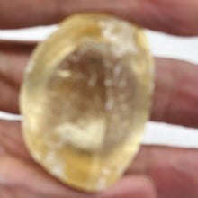 Load image into Gallery viewer, Optical Calcite Iceland Spar 44g Unique 1/4 Sphere | 48x20mm | Clear, Yellow |