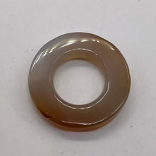 Load image into Gallery viewer, Carnelian Agate Picture Frame Circle Bead | 31x5mm | Orange White |
