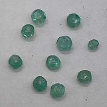 Load image into Gallery viewer, Emerald Faceted Rondelle Beads | 2-2.5 mm | Green | 10 Beads |
