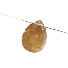 Load image into Gallery viewer, Light Lavender Yellow Sapphire Faceted Briolette Bead | 10x8x5mm | 1 Bead |