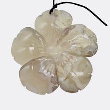 Load image into Gallery viewer, Quartz Pendant Flower | 55x8mm | Lavender White | 1 Bead |