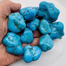 Load image into Gallery viewer, Turquoise Howlite Nugget Bead Strand 110170C