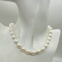 Load image into Gallery viewer, White Pear Shaped 9mm to 12mm FW Pearls Strand 103104