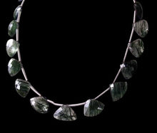 Load image into Gallery viewer, AAA Actinolated Quartz Faceted 8x11mm Briolette Beads 109896
