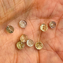 Load image into Gallery viewer, Fancy Natural Sapphire Faceted Bead Parcel | White | 4x2.5mm | 8 Beads|