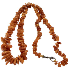 Load image into Gallery viewer, Butterscotch Amber Graduated Nugget Bead 34" NECKLACE 210790