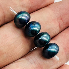 Load image into Gallery viewer, 4 Radiant Cobalt Periwinkle FW Pearl (12x8.5 to 8x6.5mm) Beads 2983