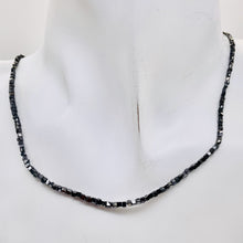 Load image into Gallery viewer, 22cts Natural Black Diamond Cube Bead Strand 108954A