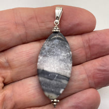Load image into Gallery viewer, Mookaite Stormy Weather Sterling Silver Marquise | 2 1/4" Long | Gray Black |