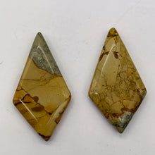 Load image into Gallery viewer, Owyhee Jasper Kite Briolette Beads | 43x23x4mm | Brown Gray | 2 Pendant Beads |