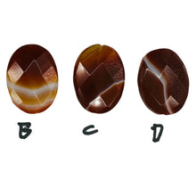 Load image into Gallery viewer, Faceted Red Orange Sardonyx 30x22mm Pendant Bead 6767