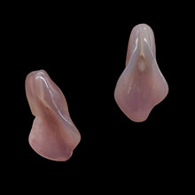 Load image into Gallery viewer, Chalcedony Calla Lily Flower Beads | 22x11x2.5mm | White Lavender | 2 Beads |