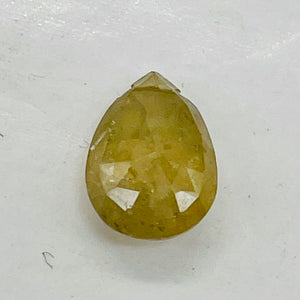 Light Lavender Yellow Sapphire Faceted Briolette Bead | 10x8x5mm | 1 Bead |