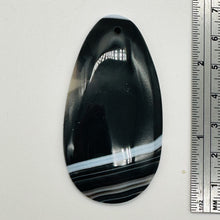 Load image into Gallery viewer, Sardonyx Focal Pendant Bead | Black, White | 60x33x6mm | 1 Bead |