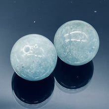 Load image into Gallery viewer, Aquamarine AAA Parcel Round Beads | 16mm | Blue | 2 Beads |