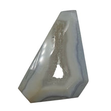 Load image into Gallery viewer, Chalcedony Druzy 53ct Designer Cut Pendant Bead| 35x28x9mm| Blue|1 Pendant Bead|