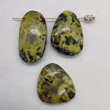 Load image into Gallery viewer, Turquoise Faustite Freeform Beads| 36x26 to 28x25mm| Chartreuse, Black| 3 Beads|