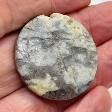 Load image into Gallery viewer, Big Cat Natural Untreated Feldspar 35mm Coin Pendant Bead | 35x5.5mm | 1 Bead |