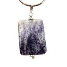 Load image into Gallery viewer, Purple Flower Sodalite Faceted Sterling Silver Pendant } 1 3/4" Long| 1 Pendant|