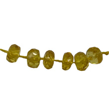 Load image into Gallery viewer, 2 Genuine Unheated Canary Yellow Sapphire 3x2mm Faceted Beads 005734