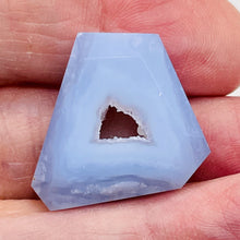 Load image into Gallery viewer, Druzy Blue Chalcedony Designer Pendant Bead | 35cts | 24x22x9mm | 1 Bead |