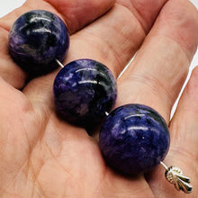 Load image into Gallery viewer, Charoite AAA Large Round Focal Bead| 18mm | Purple, White | 1 Bead |