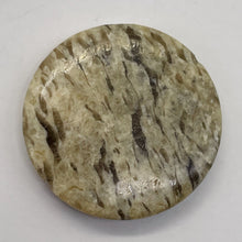 Load image into Gallery viewer, Big Cat Natural Untreated Feldspar 35mm Coin Pendant Bead | 35x5.5mm | 1 Bead |