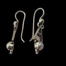 Load image into Gallery viewer, Fresh Water Pearl Sterling Silver Dangle Earrings | 1 1/2" Long | White| 1 Pair|