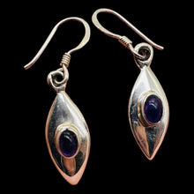 Load image into Gallery viewer, Royal Natural Amethyst Sterling Silver Drop Earrings | 1 1/2" Long |