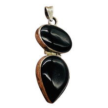 Load image into Gallery viewer, Unique Natural Onyx & Sterling Silver Pendant 4220